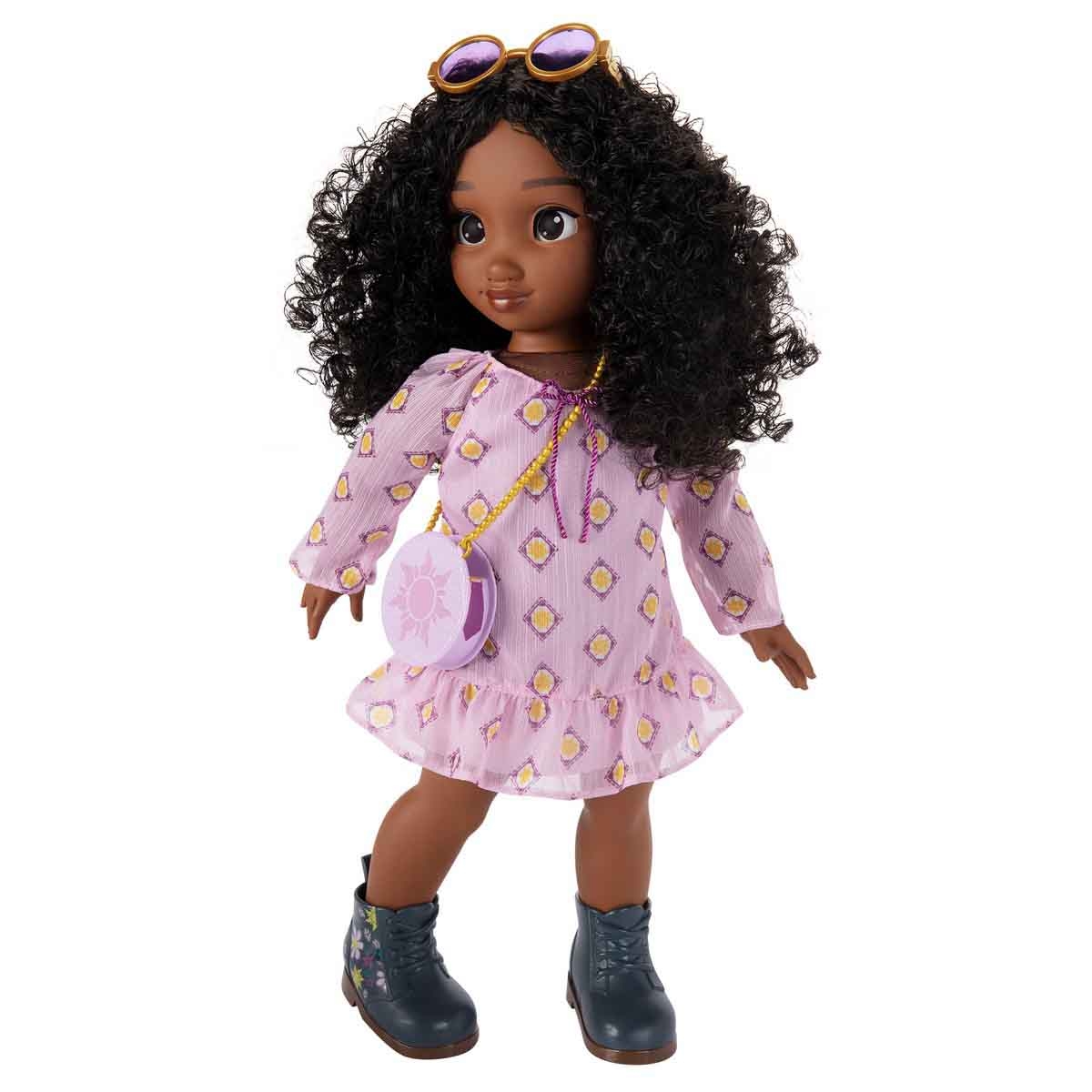 ديزني آيلي فورإيفر فستان دمية مستوحى من رابونزل للبنات، عمر 3-4 سنوات