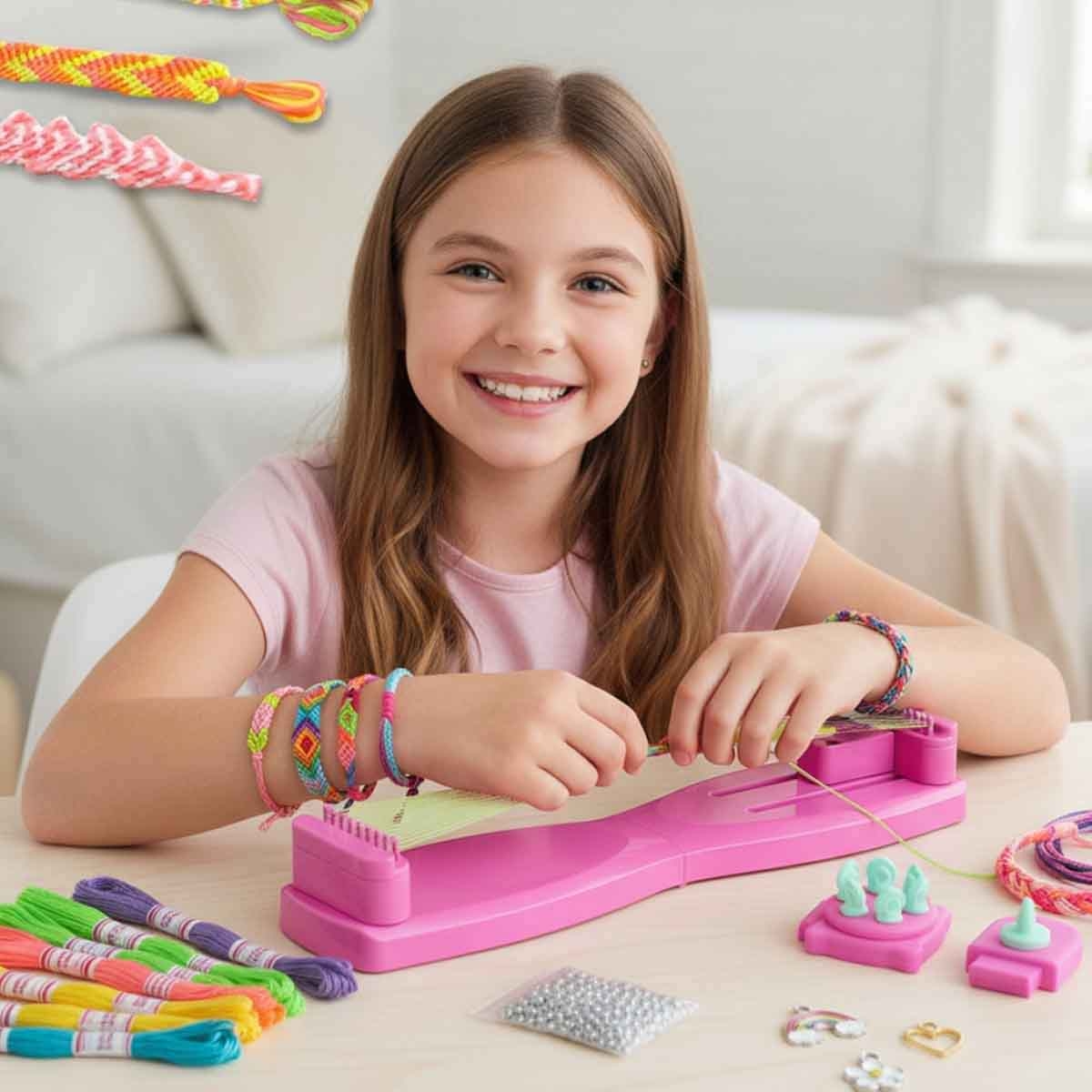 Ily Bracelet Maker with Fashion Bandz Jewelry & Swirl & Reveal Bracelets Kit Bundle Pack Girls, 5-7 Years