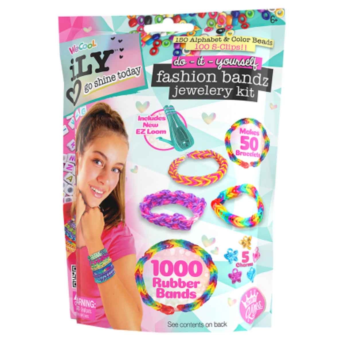 Ily Bracelet Maker with Fashion Bandz Jewelry & Swirl & Reveal Bracelets Kit Bundle Pack Girls, 5-7 Years