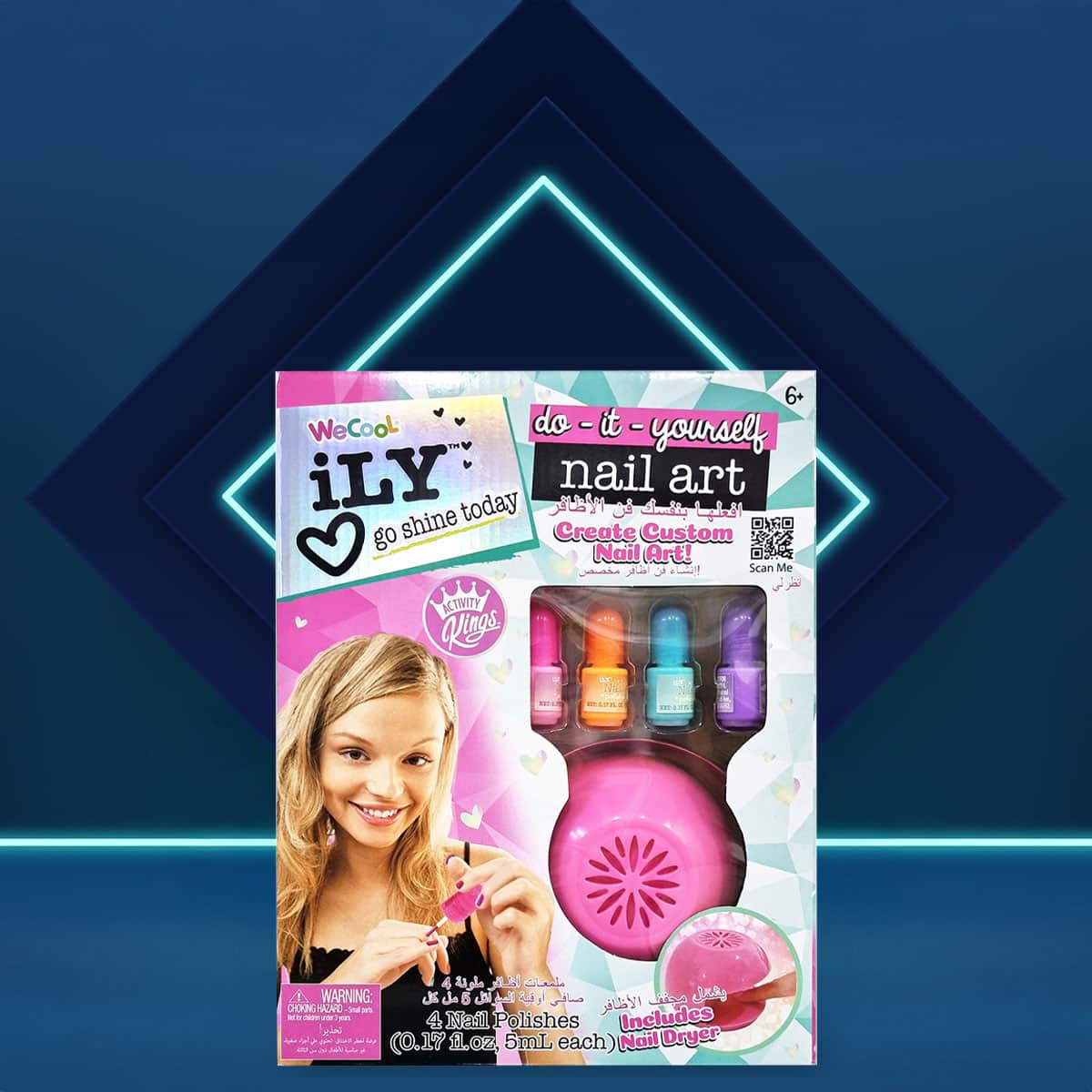 Ily DIY Nail Art With Nail Dryer Kit Girls, 5-7 Years