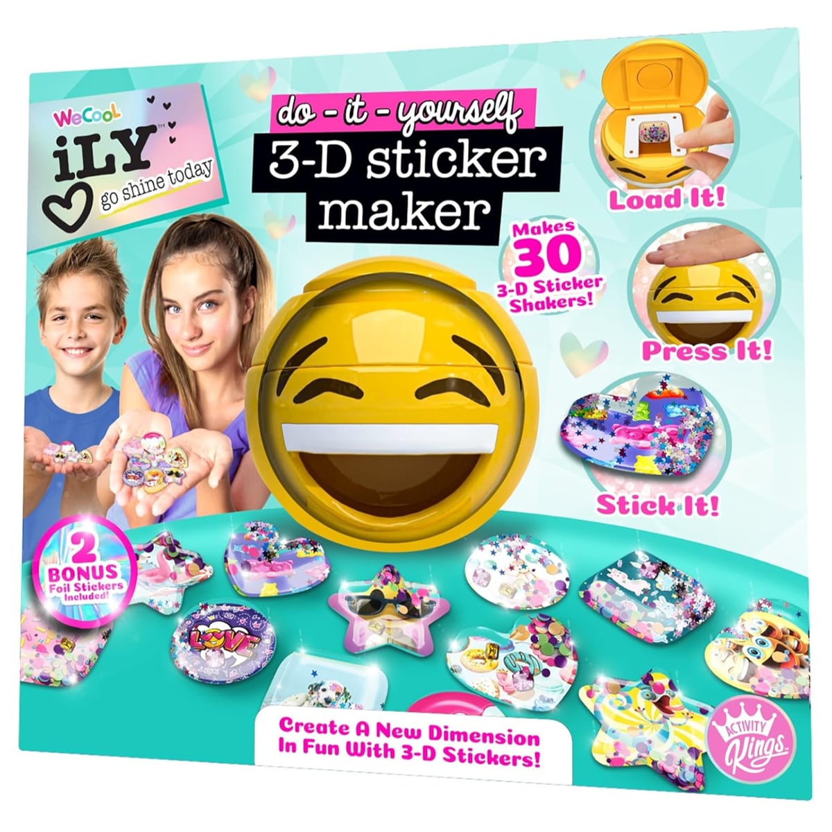 آيلي صانع ملصقات ثلاثية الأبعاد DIY للجنسين، 5-7 سنوات