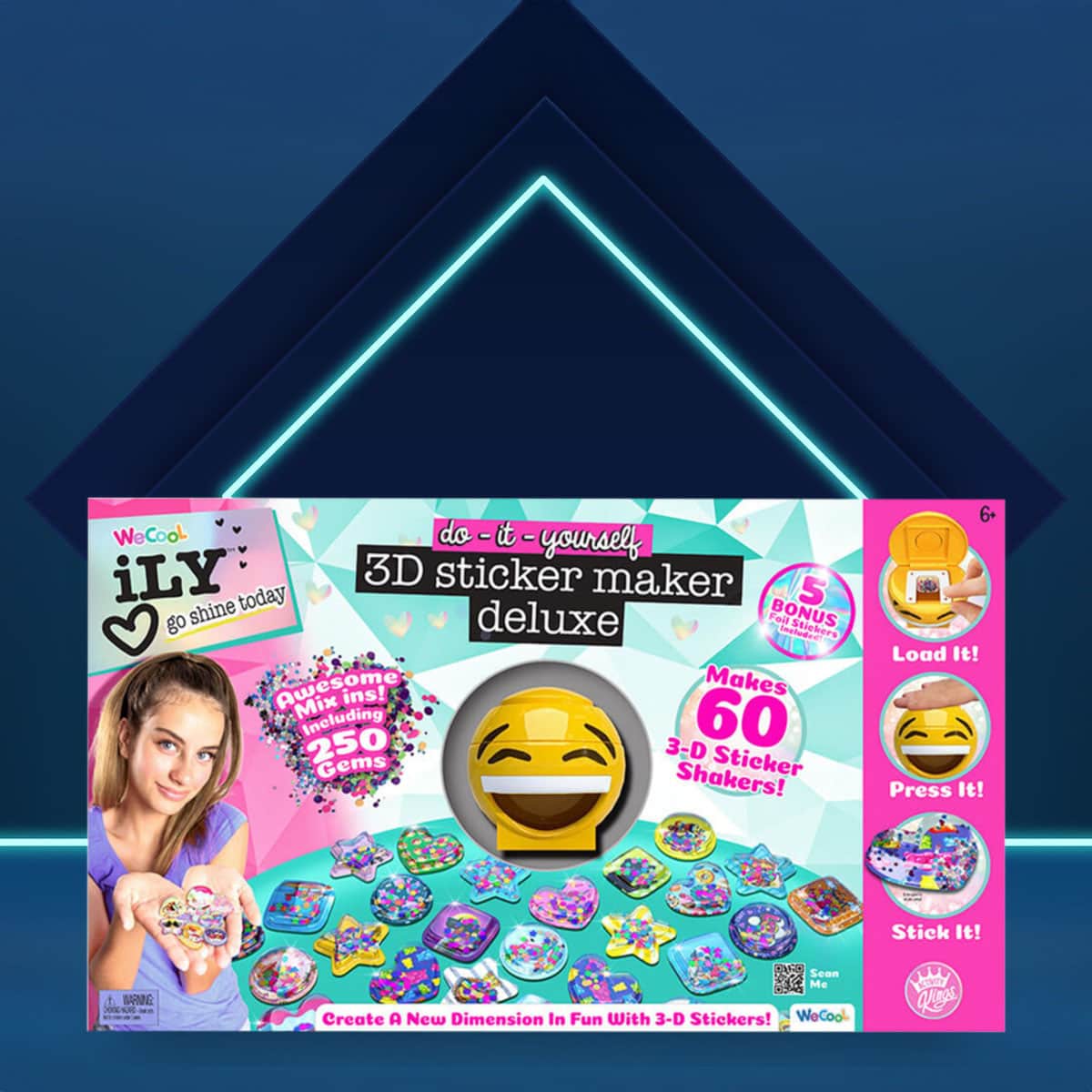 آيلي مجموعة صانع ملصقات ثلاثية الأبعاد ديلوكس DIY للجنسين، 5-7 سنوات