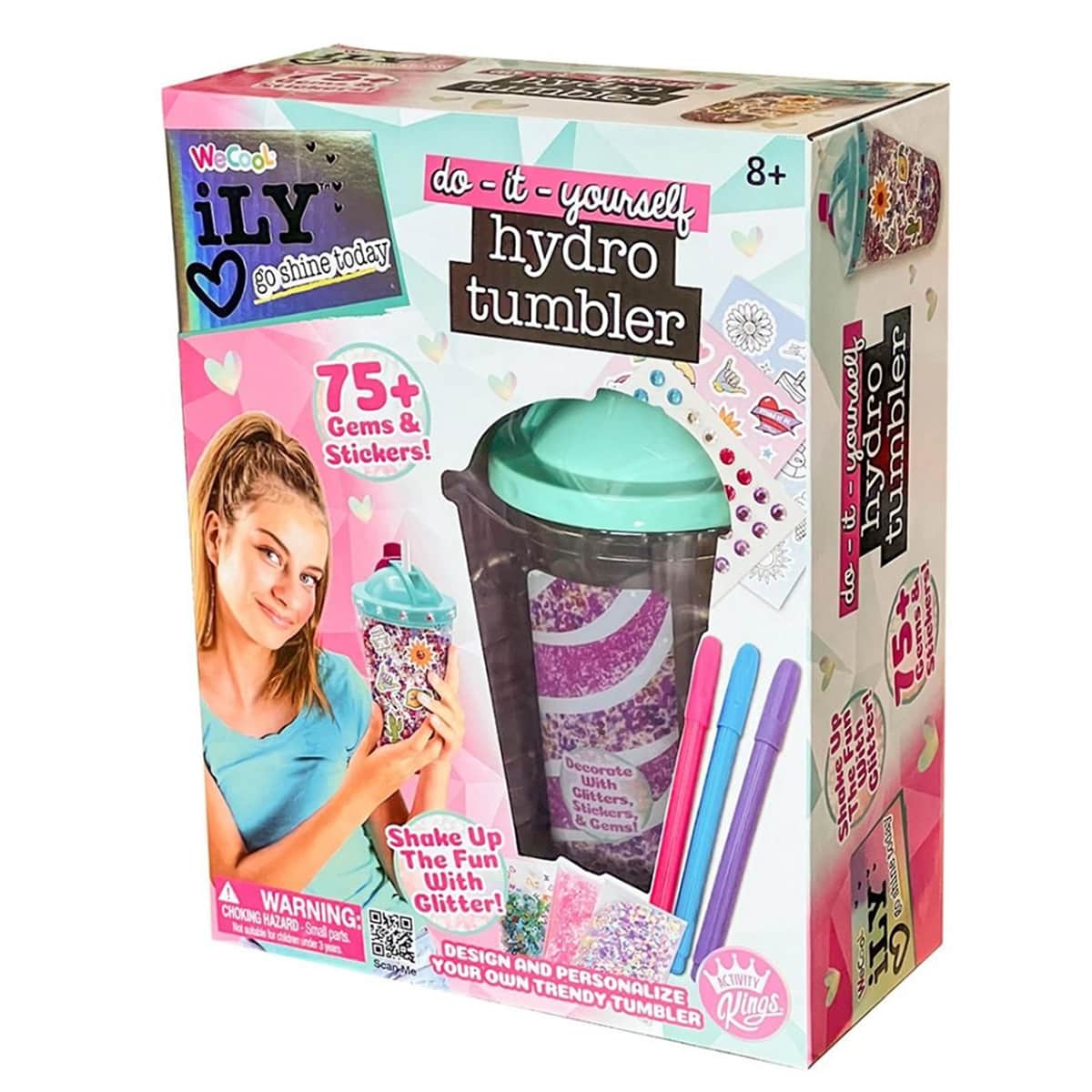 Ily Do-It-Yourself Hydro Tumbler Stickers Kit Unisex, 5-7 Years