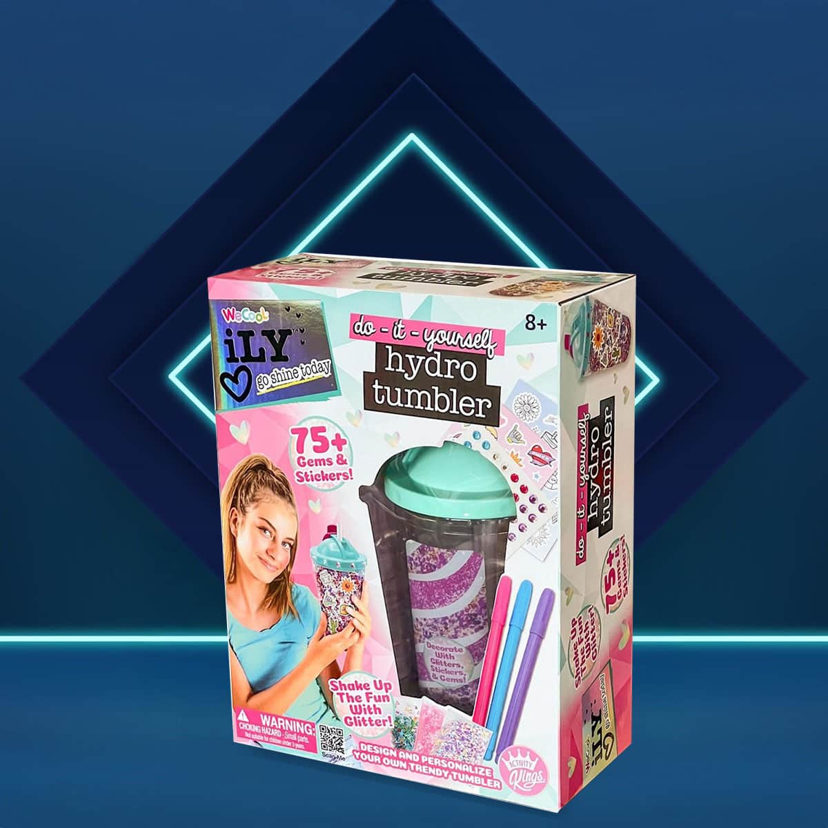 Ily Do-It-Yourself Hydro Tumbler Stickers Kit Unisex, 5-7 Years