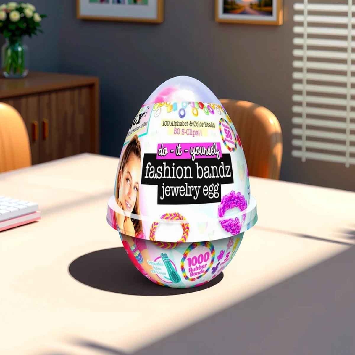 Ily Fashion Bandz Jewelry Egg & 3D Sticker Maker Kit Bundle Pack Girls, 5-7 Years