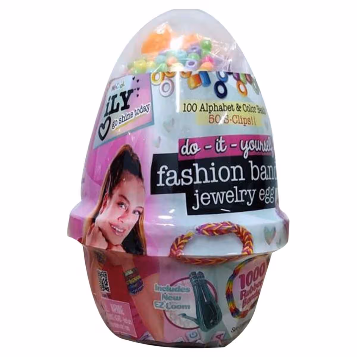 Ily Fashion Bandz Jewelry Egg & Bracelet Making Kit Bundle Pack Girls, 5-7 Years