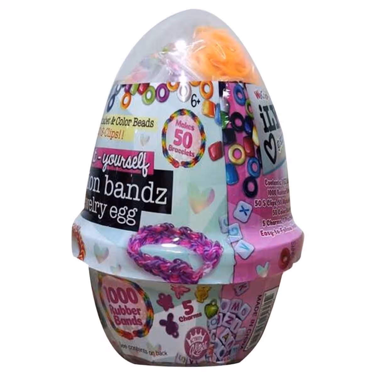Ily Fashion Bandz Jewelry Egg & Bracelet Making Kit Bundle Pack Girls, 5-7 Years