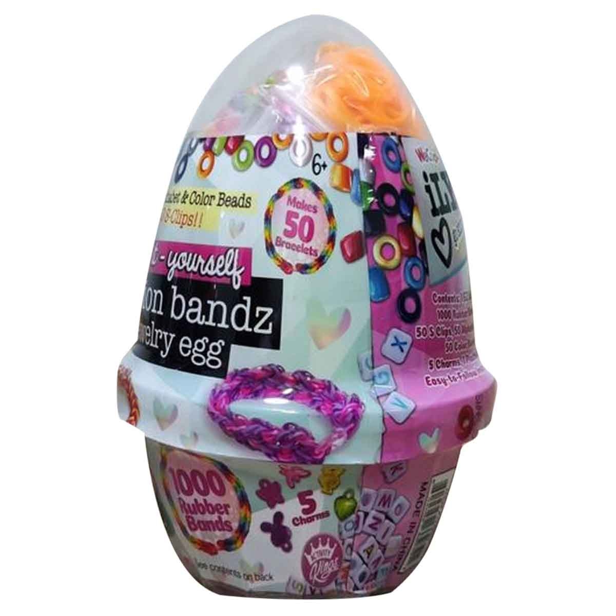 Ily Fashion Bandz Jewelry Egg & Bracelet Making Kit Bundle Pack Girls, 5-7 Years
