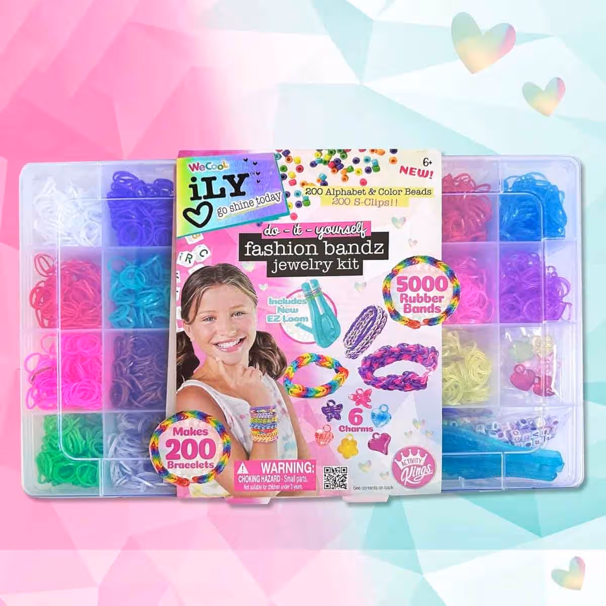 Ily Fashion Bandz Jewelry Egg & Bracelet Making Kit Bundle Pack Girls, 5-7 Years
