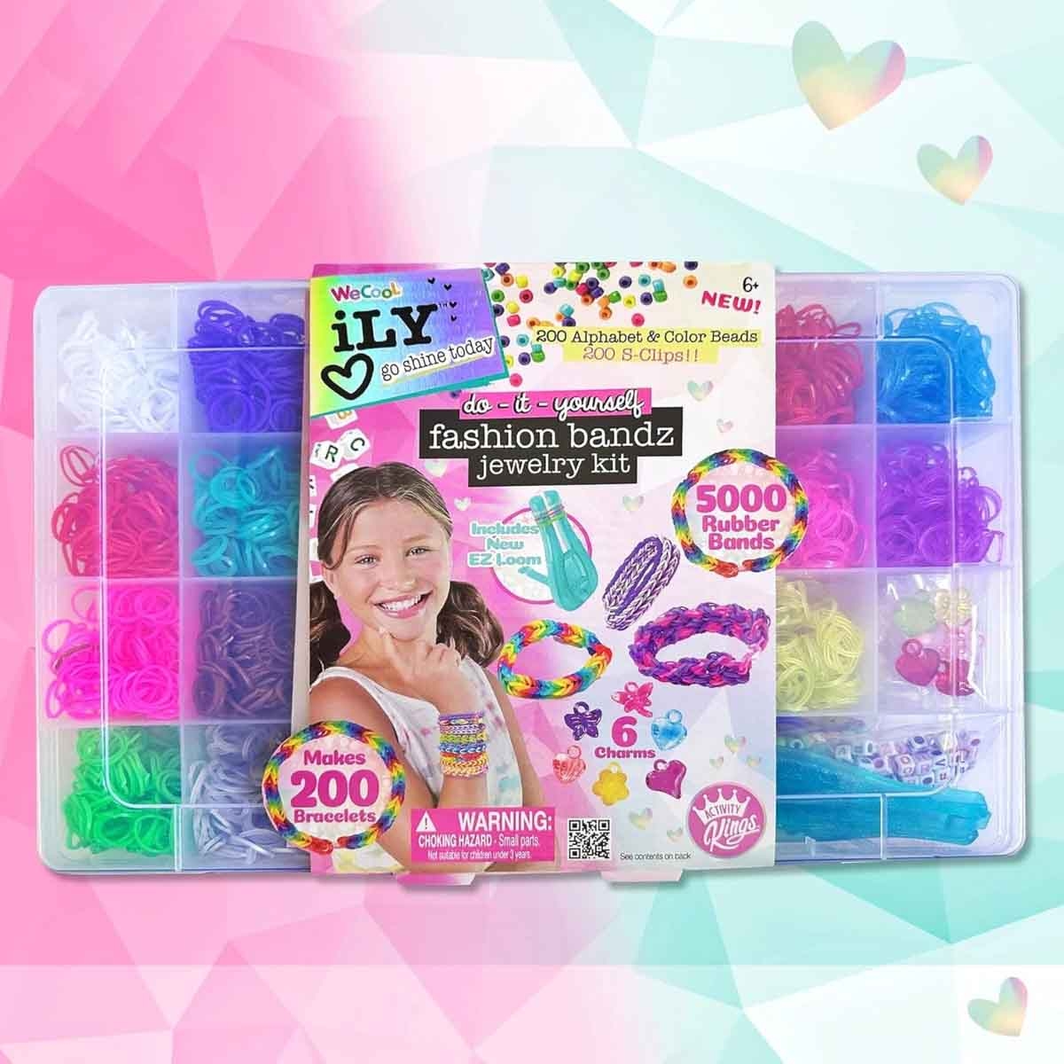 Ily Fashion Bandz Jewelry Egg & Bracelet Making Kit Bundle Pack Girls, 5-7 Years