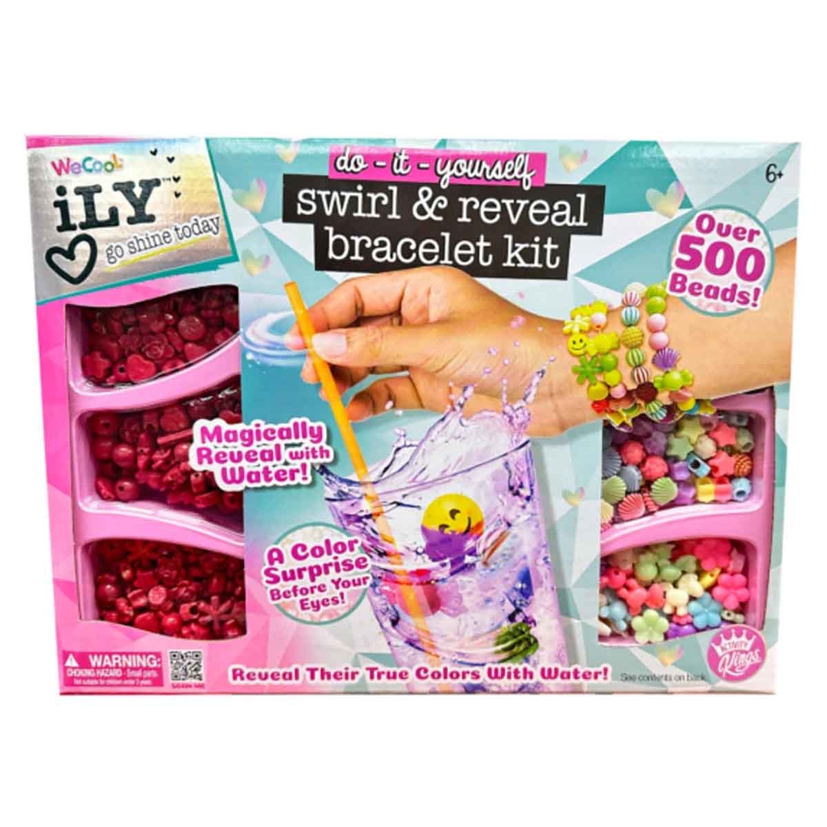 Ily Swirl & Reveal Bracelets & Miraculous Birthday Cake Slime Kit Bundle Pack Girls, 5-7 Years
