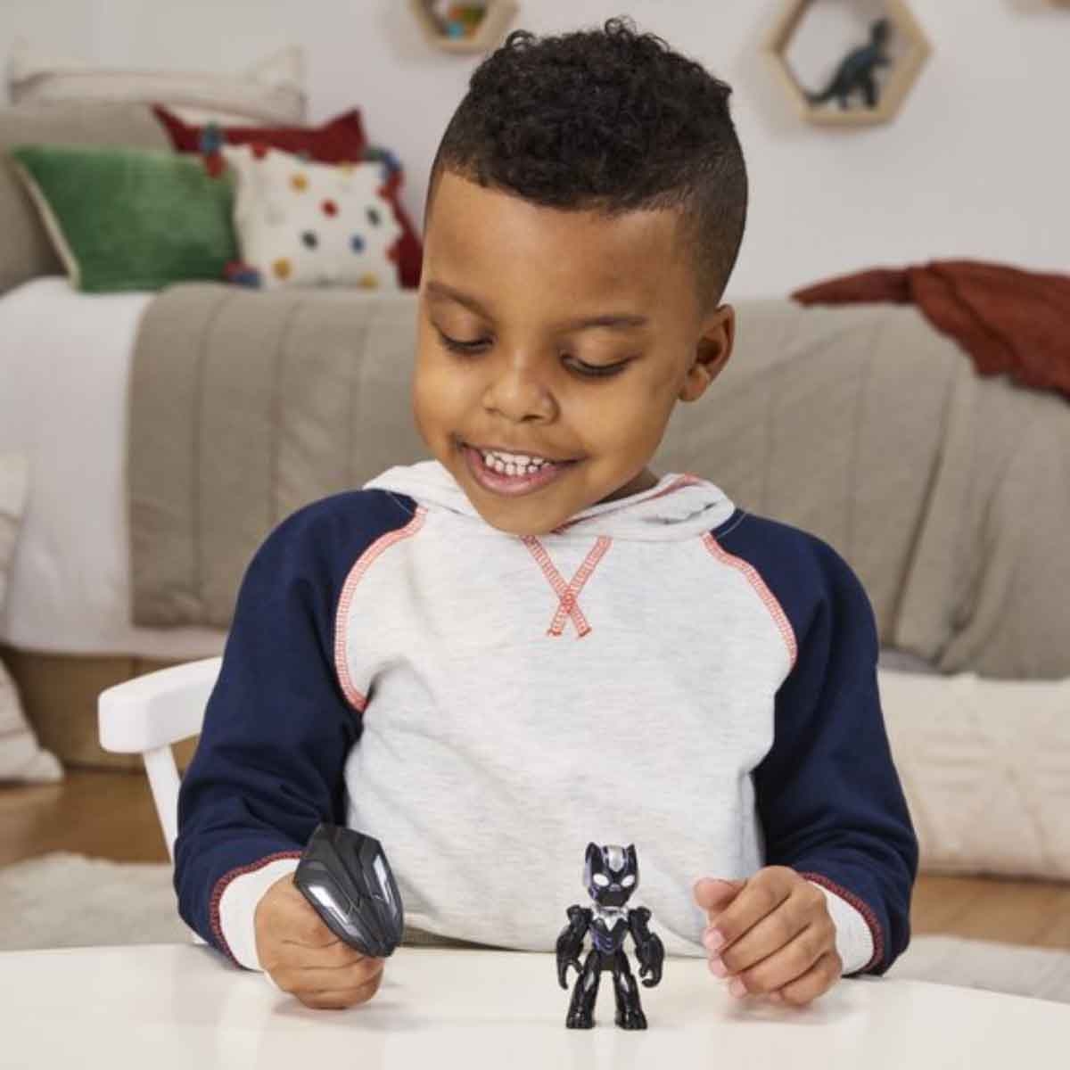 آيرون مان وأصدقاؤه الرائعون شخصية بلاك بانثر للجنسين من عمر 3-4 سنوات