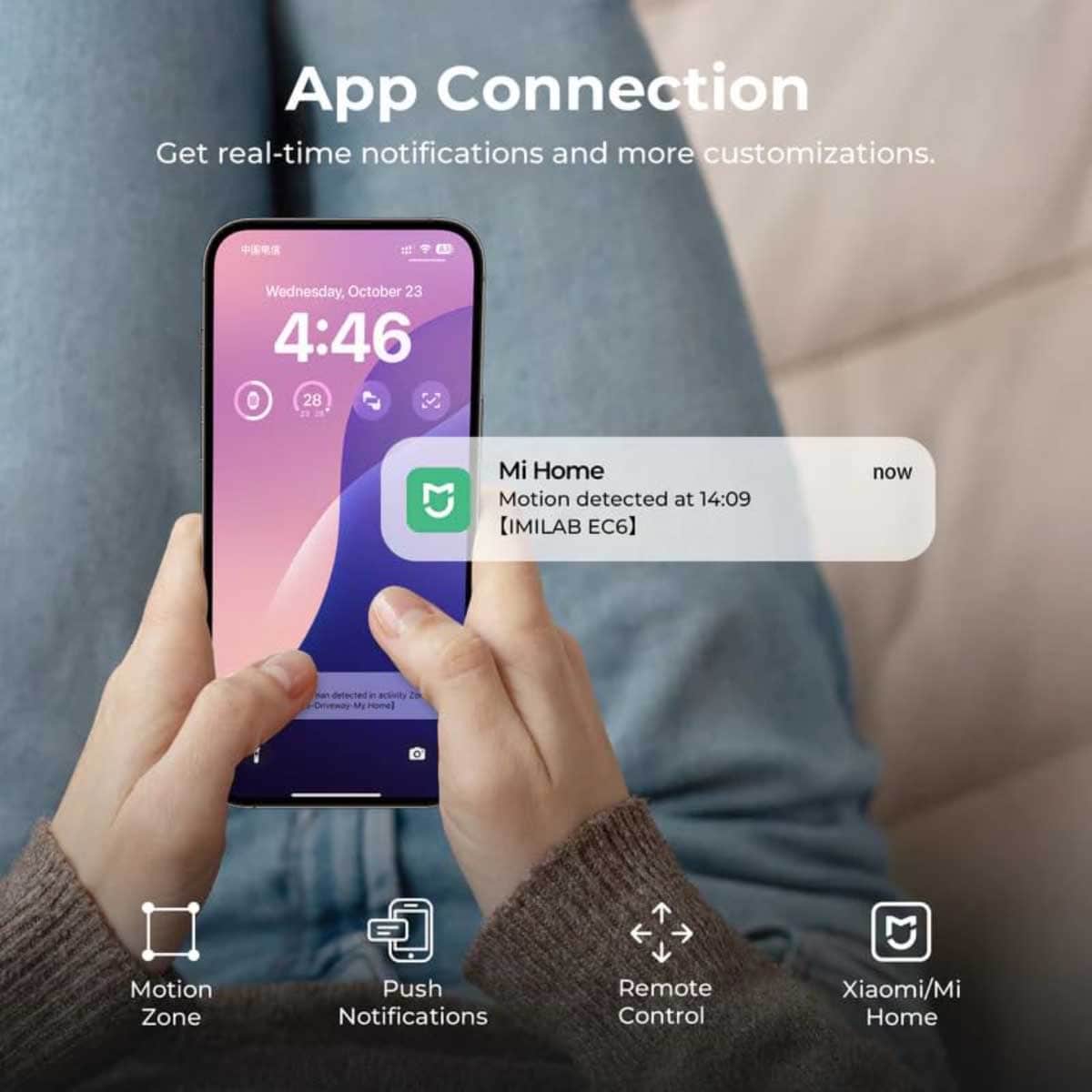 إيمي لاب كاميرا مراقبة خارجية إي سي 6 بدقة 3 كيه باللون الأبيض