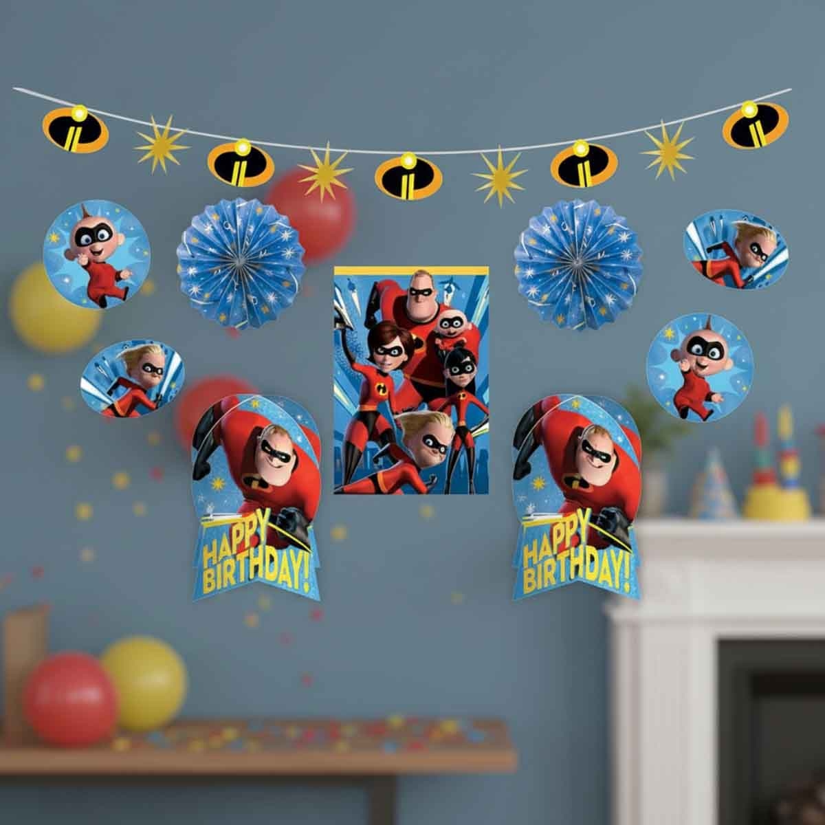 Disney Incredibles 2 Room Decorating Kit