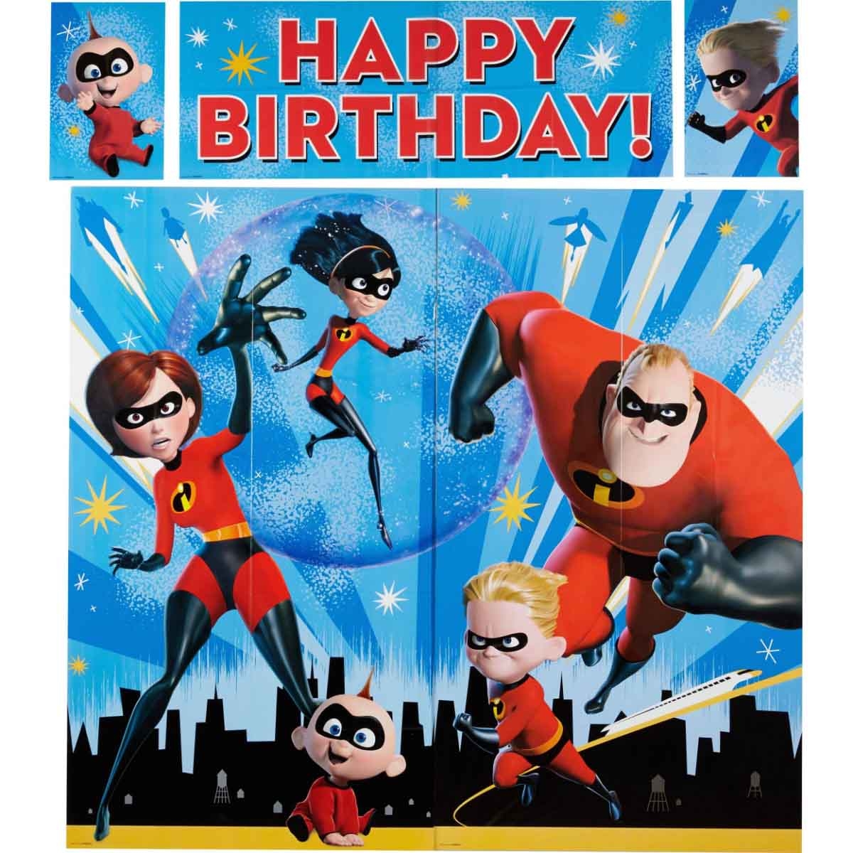 Disney Incredibles 2 Scene Setter with Photo Props