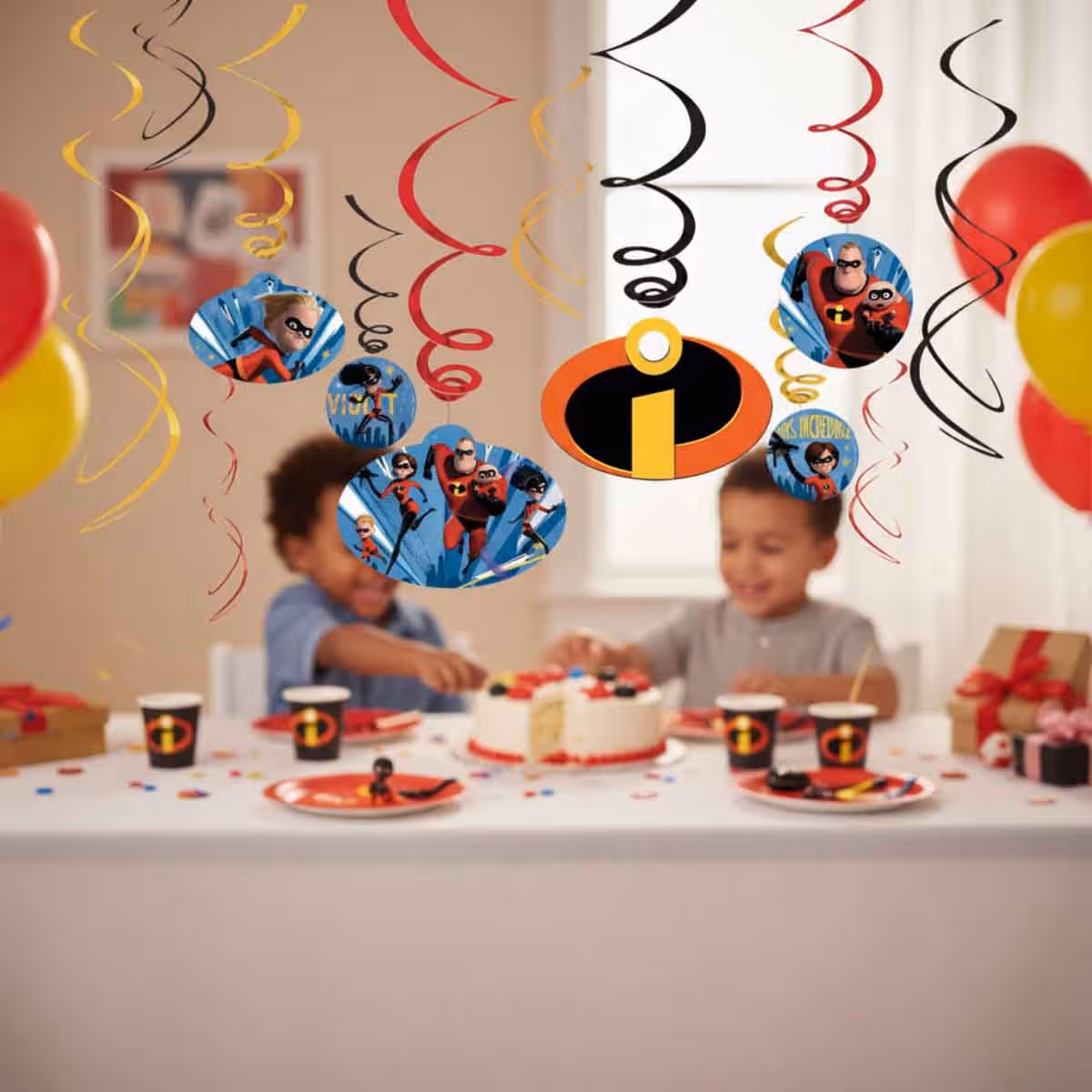Disney Incredibles 2 12-Piece Swirl Decoration Value Pack
