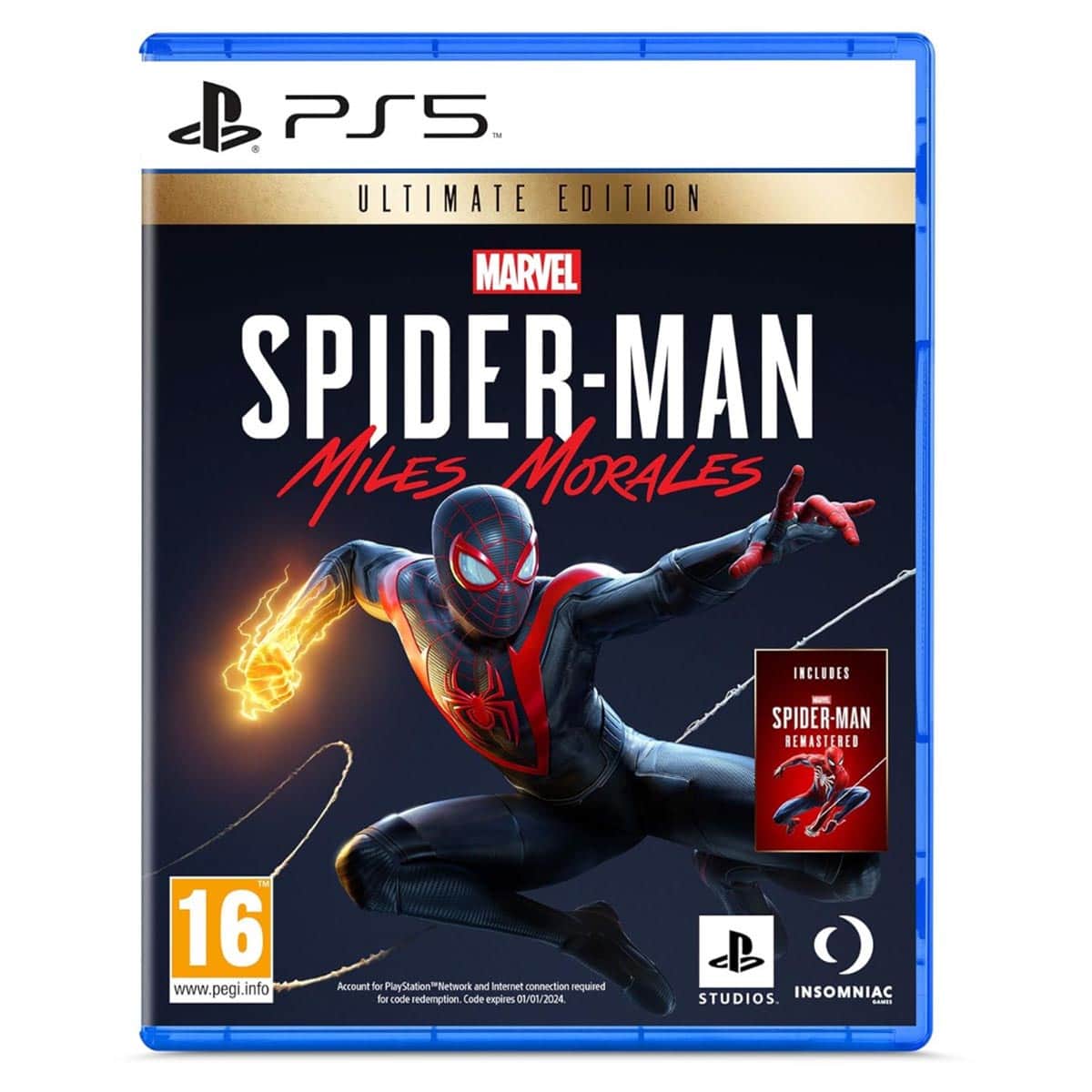 Insomniac Games Marvel Spider-Man Miles Morales Ultimate Edition (KSA Version) Video Game for PS5