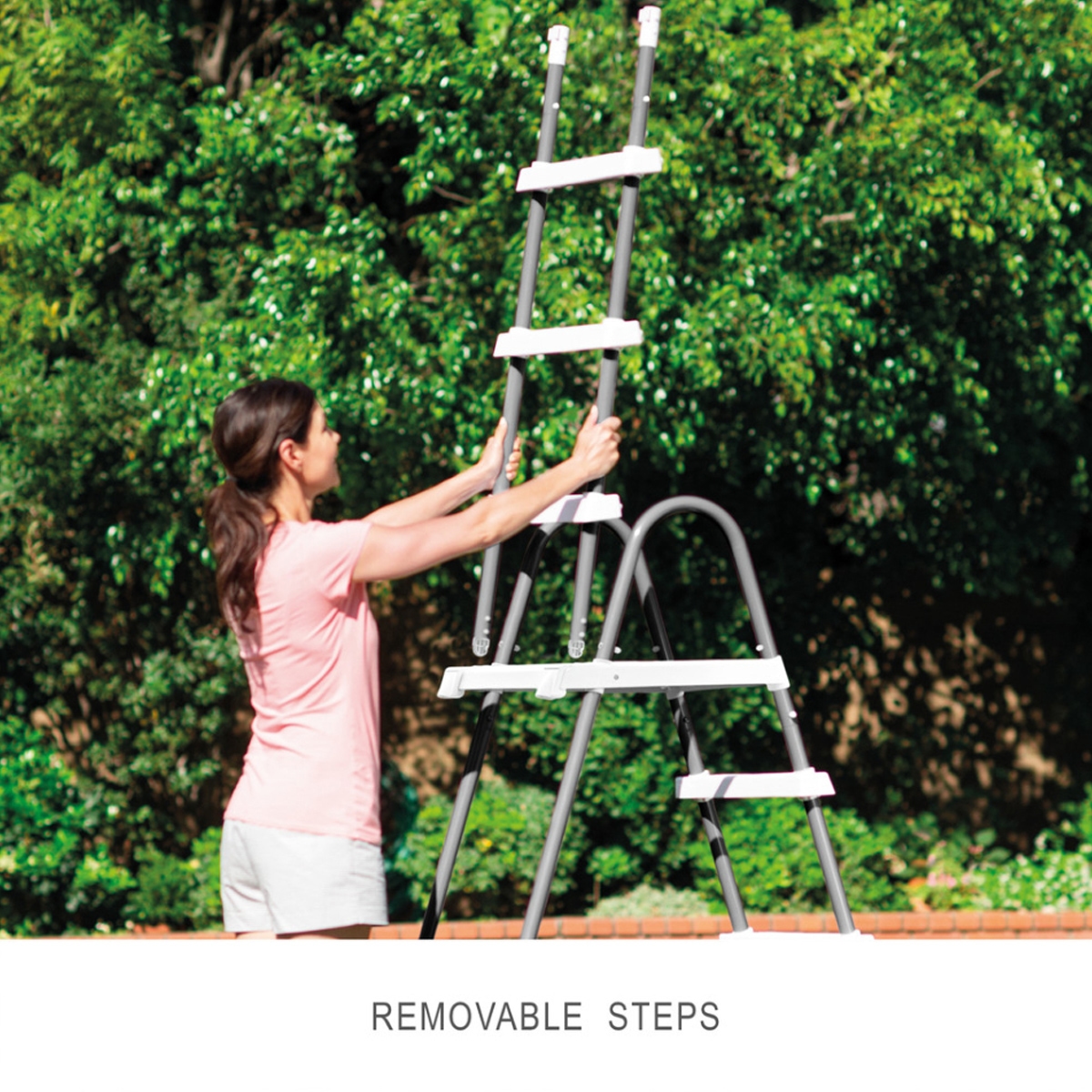 Intex 1.22m Pool Ladder with Removable Steps Unisex, 3-4 Years