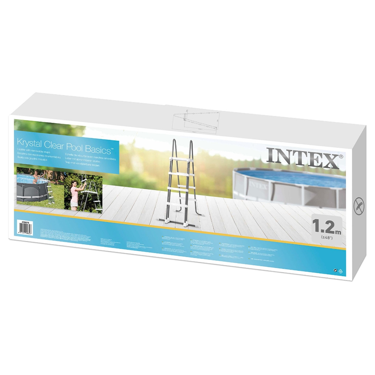 Intex 1.22m Pool Ladder with Removable Steps Unisex, 3-4 Years