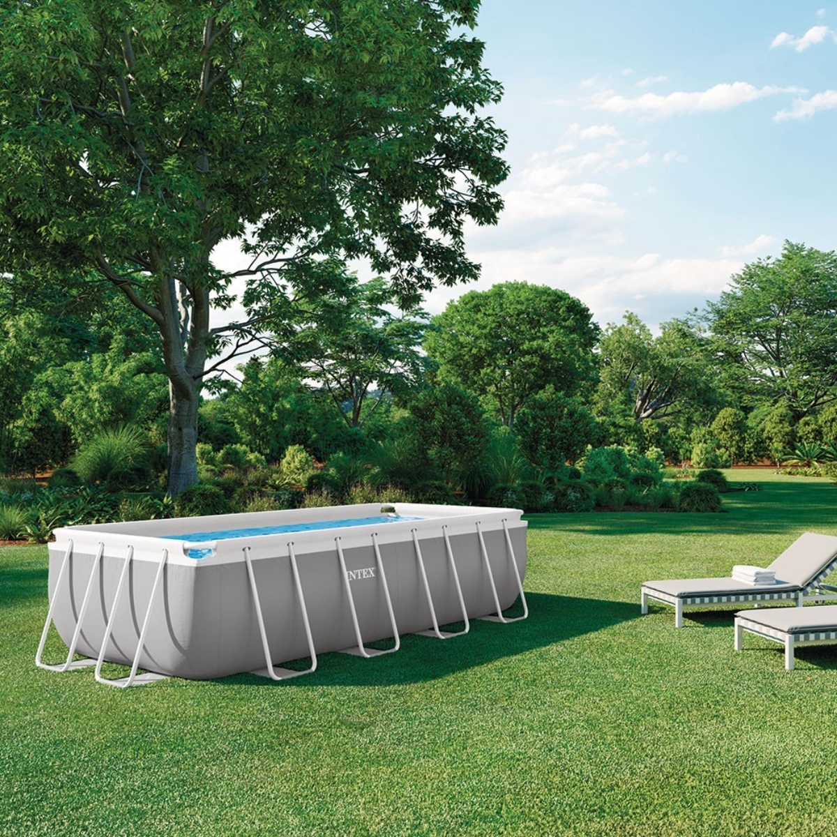 Intex Prism Frame Rectangular Pool Set