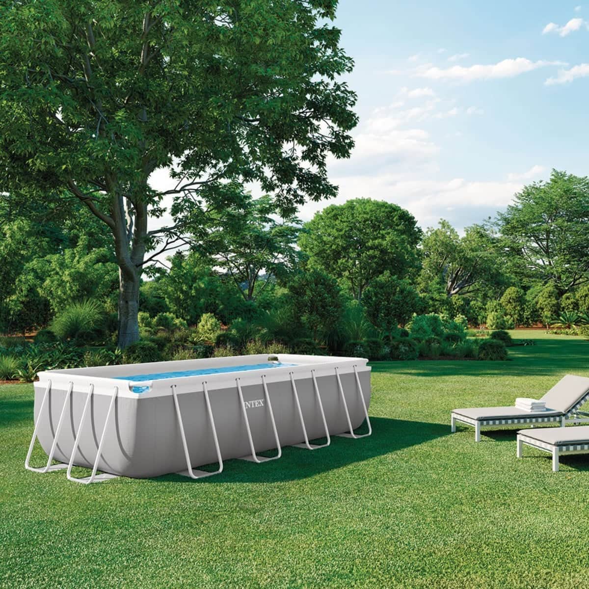 Intex Prism Frame Rectangular Pool Set