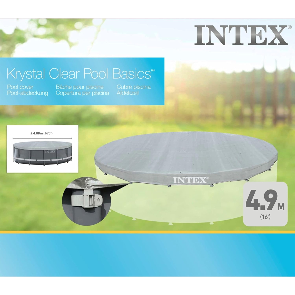 إنتكس غطاء مسبح فاخر بحجم 192 إنش للجنسين