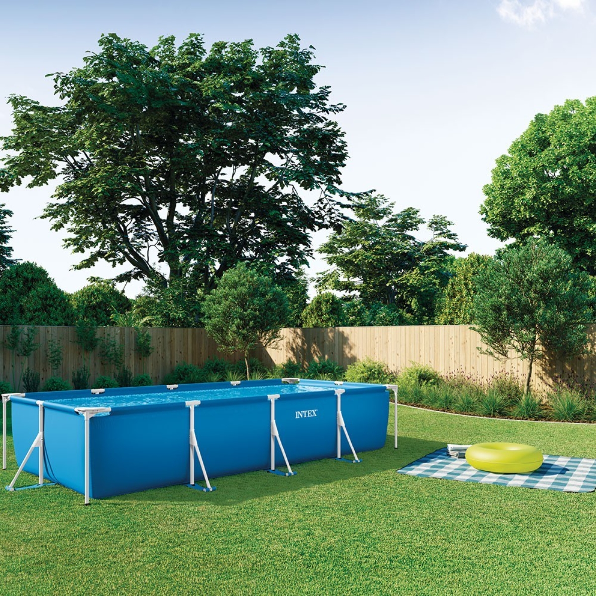 Intex 28274 Rectangular Frame Pool Set Unisex, 5-7 Years