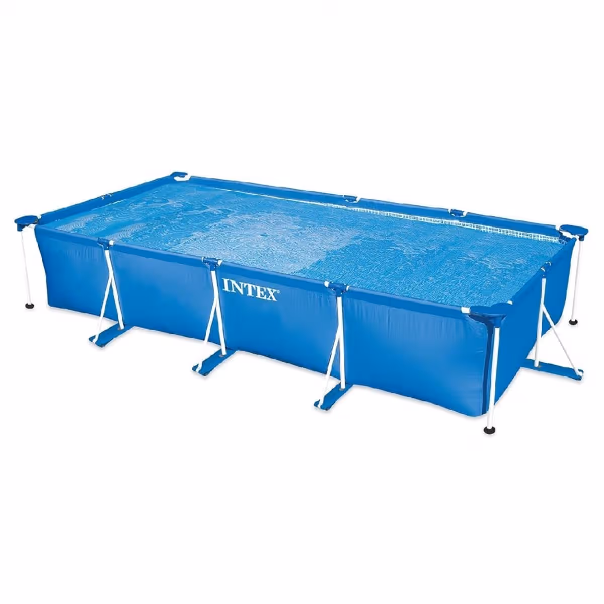 Intex 28274 Rectangular Frame Pool Set, 7127 Ltr, 4-5 Persons Pump Included, 5-7 Years