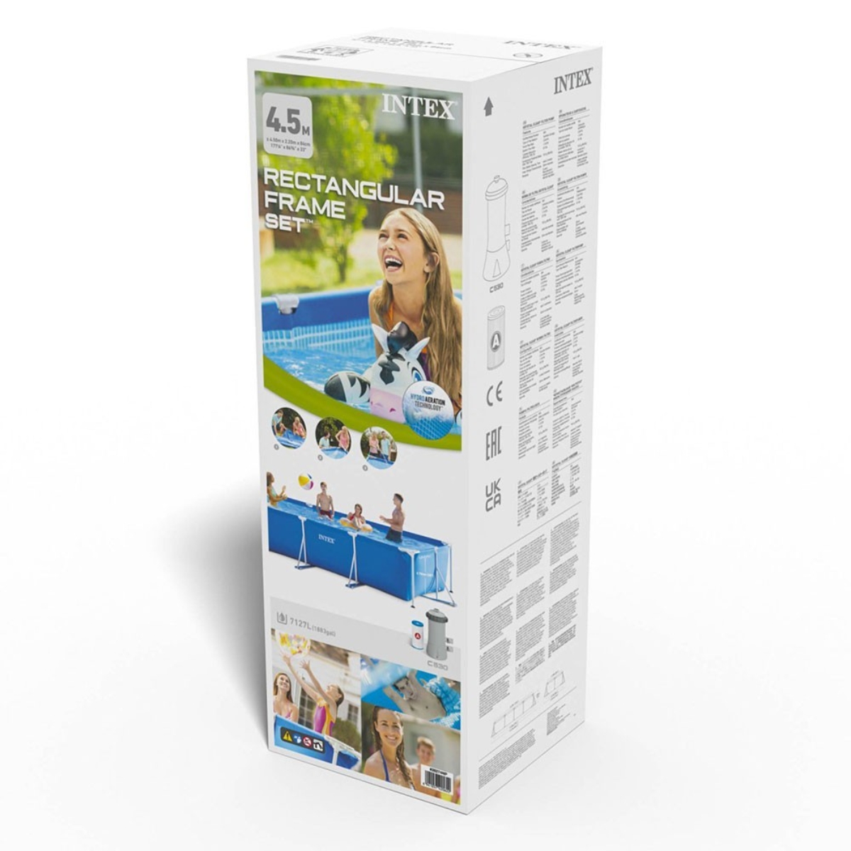 Intex 28274 Rectangular Frame Pool Set Unisex, 5-7 Years