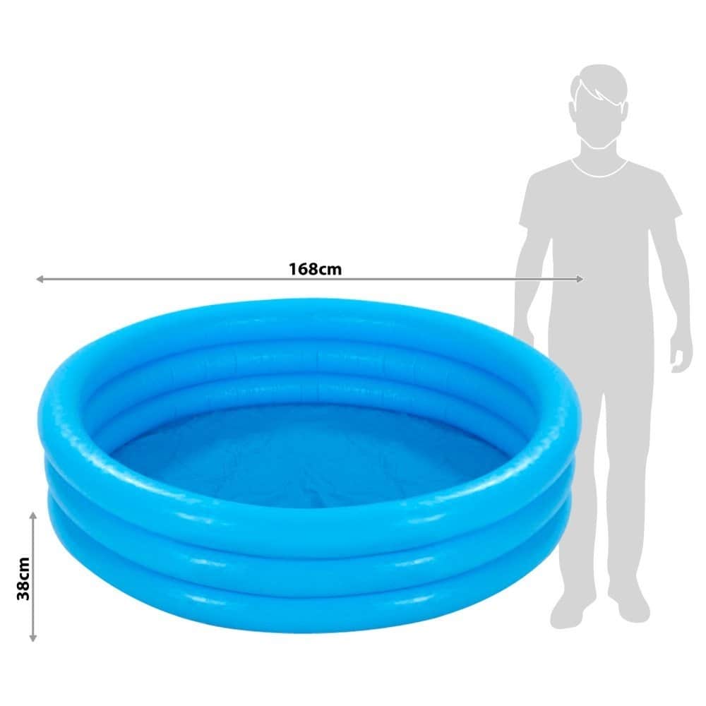 Intex 3-Ring Crystal Pool, 581 Ltr, 1 Person, 3-4 Years