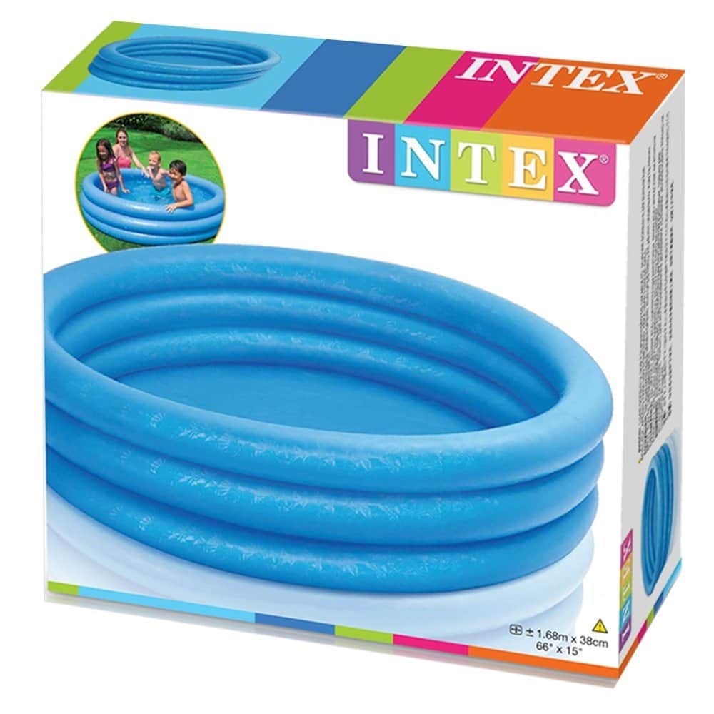 Intex 3-Ring Crystal Pool, 581 Ltr, 1 Person, 3-4 Years