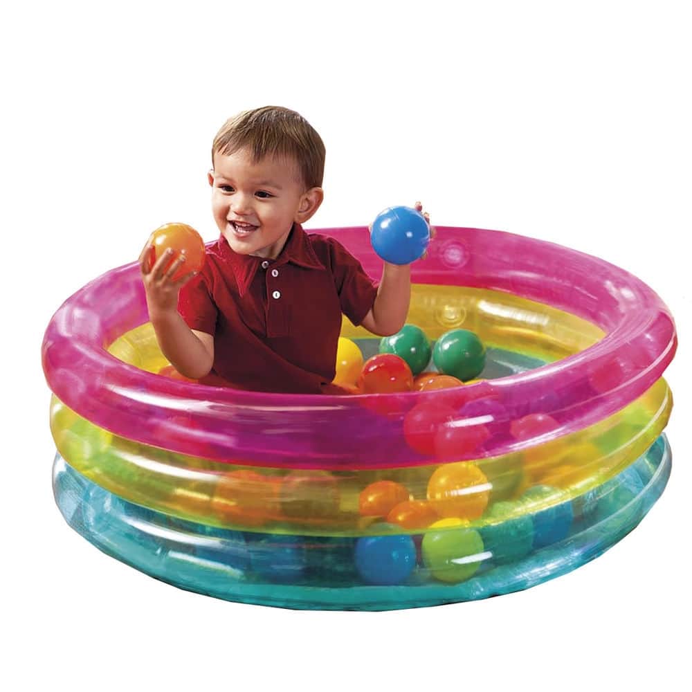 Intex 3-Ring Inflatable Baby Ball Pit Toddler, 0-2 Years