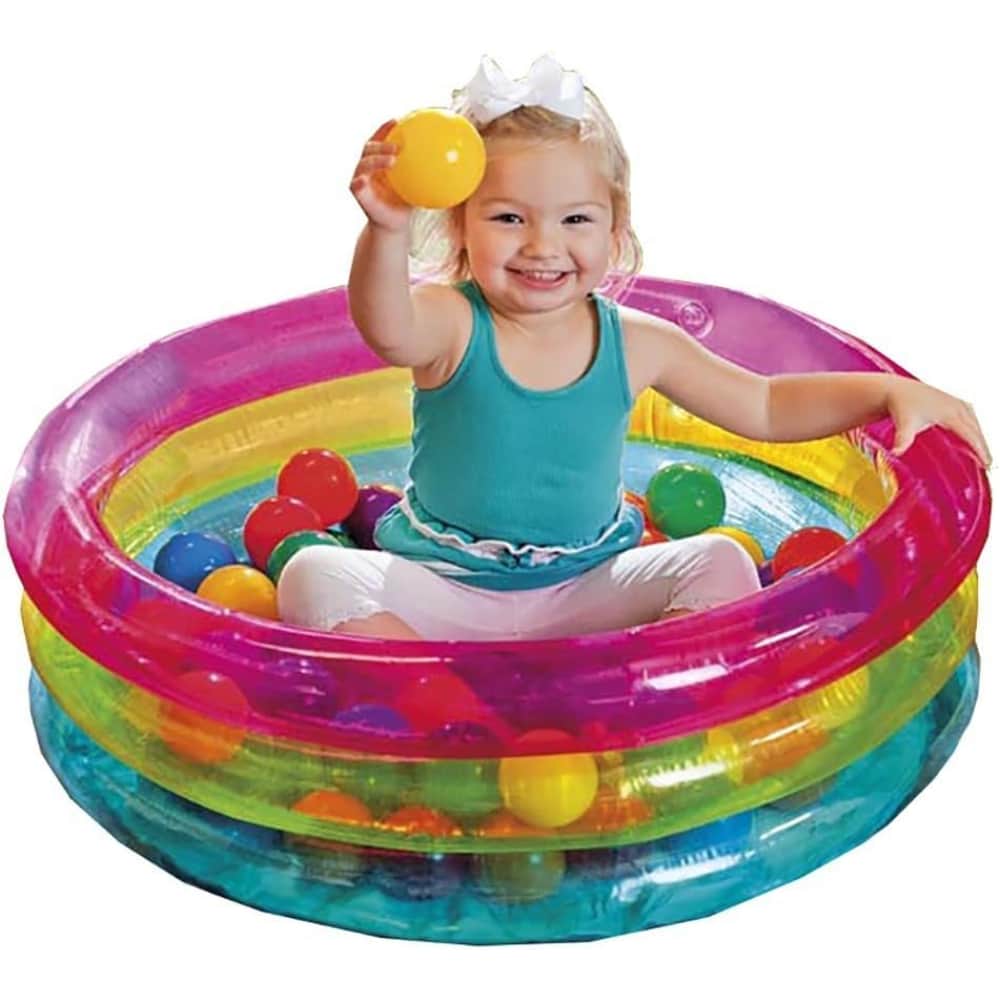 Intex 3-Ring Inflatable Baby Ball Pit Toddler, 0-2 Years