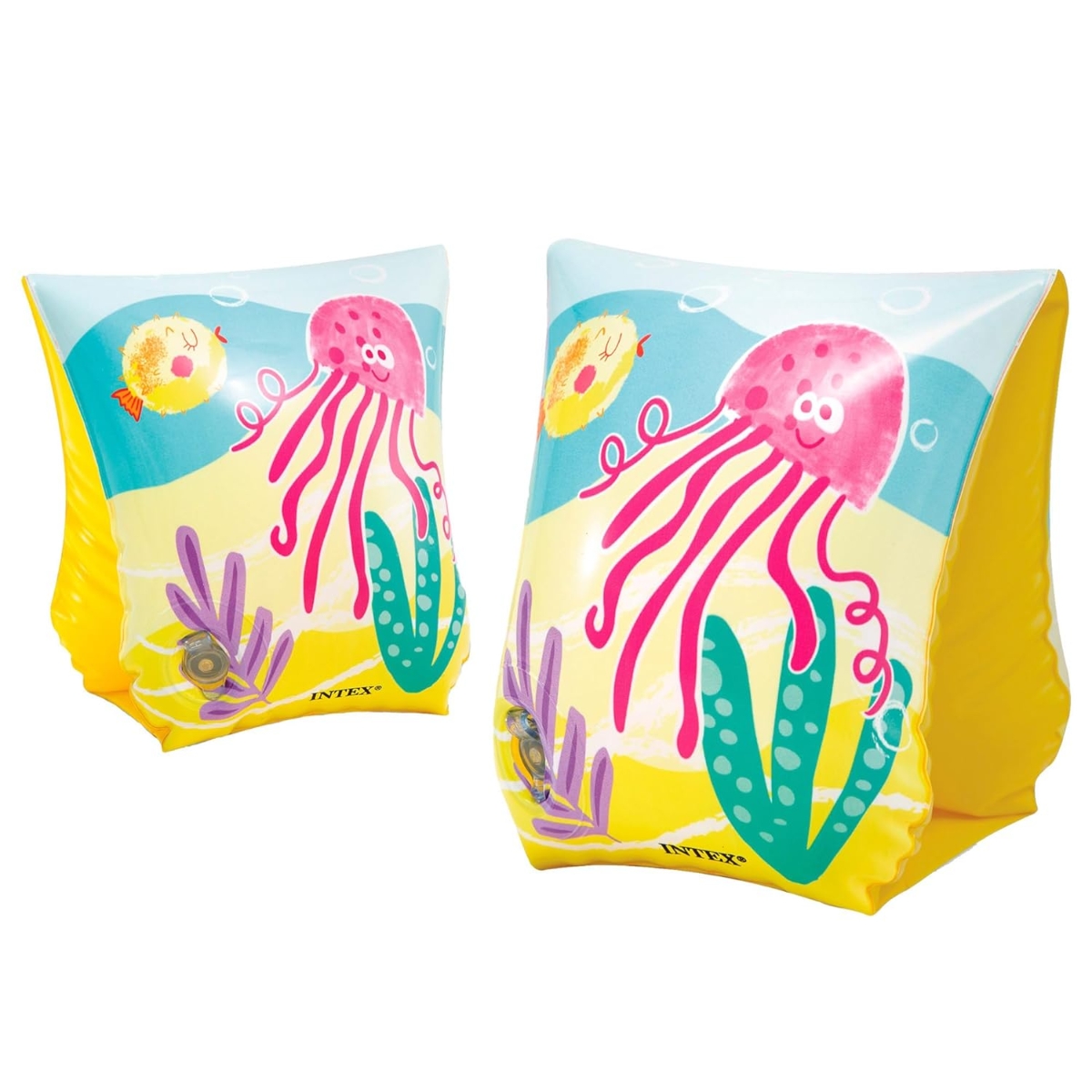 Intex Assorted Aqua Swim Arm Bands Unisex, 3-4 Years, Pack of 2