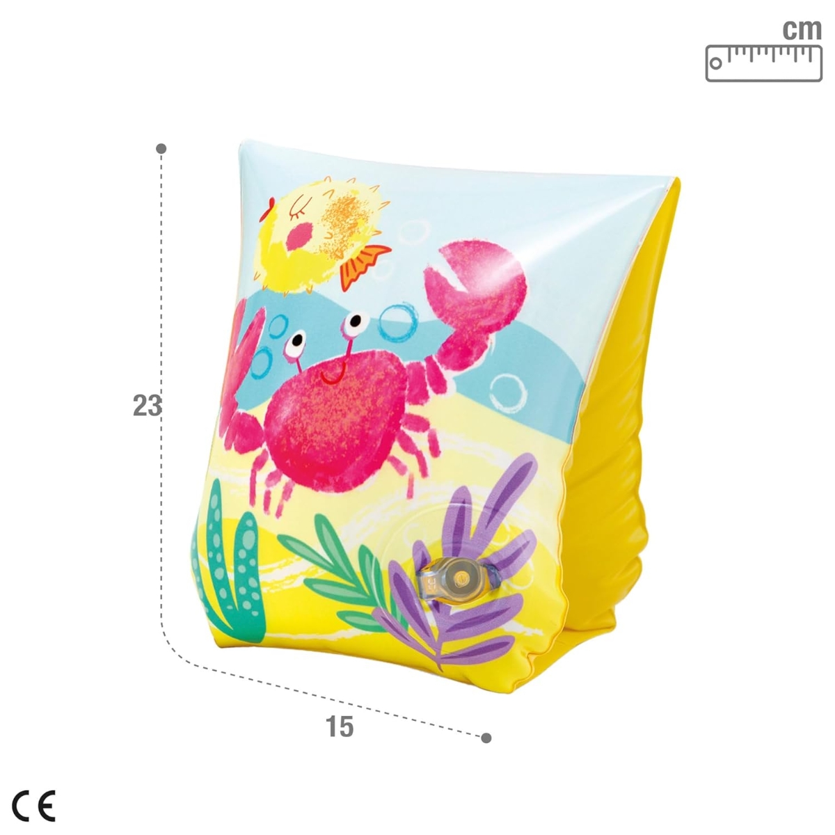 Intex Assorted Aqua Swim Arm Bands Unisex, 3-4 Years, Pack of 2