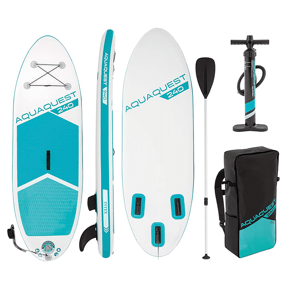 Intex Aquaquest 240 Youth SUP Equipment Set Unisex, 8-10 Years