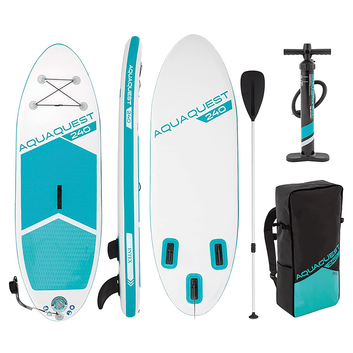 Intex Aquaquest 240 Youth SUP Equipment Set Unisex, 8-10 Years