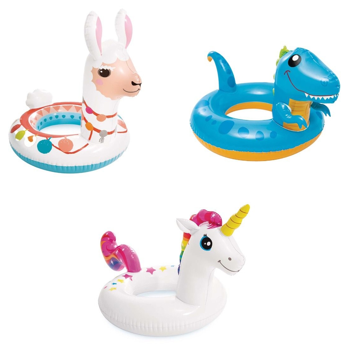 Intex Assorted Big Animal Ring Float Unisex, 3-4 Years