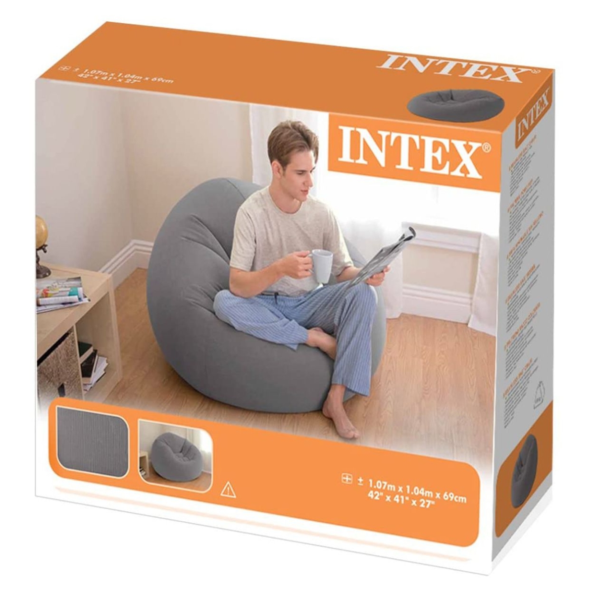 Intex Beanless Bag Inflatable Chair Unisex