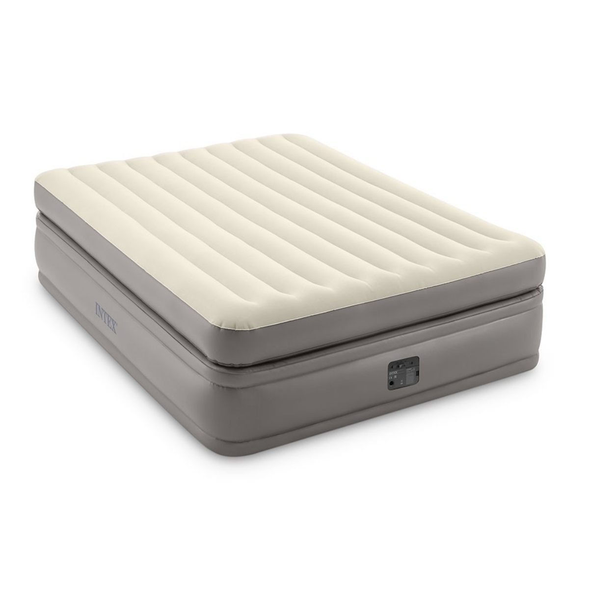 Intex Built-in-Pump Queen Comfort Elevated Airbed with Fiber-Tech Unisex, 13+ Years
