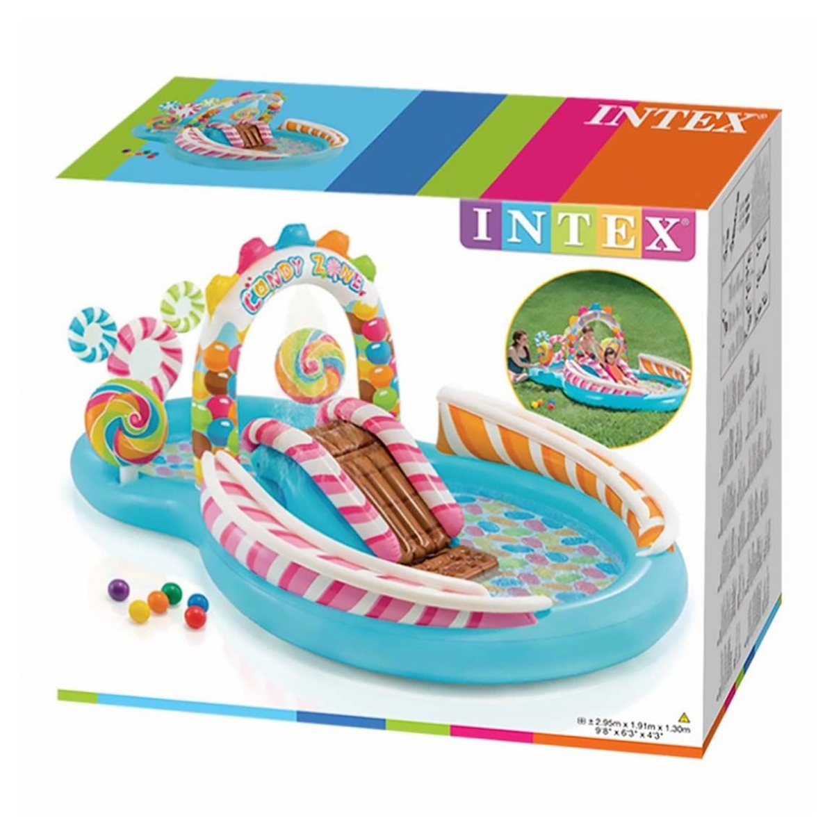 Intex Candy Zone Play Center Unisex, 3-4 Years
