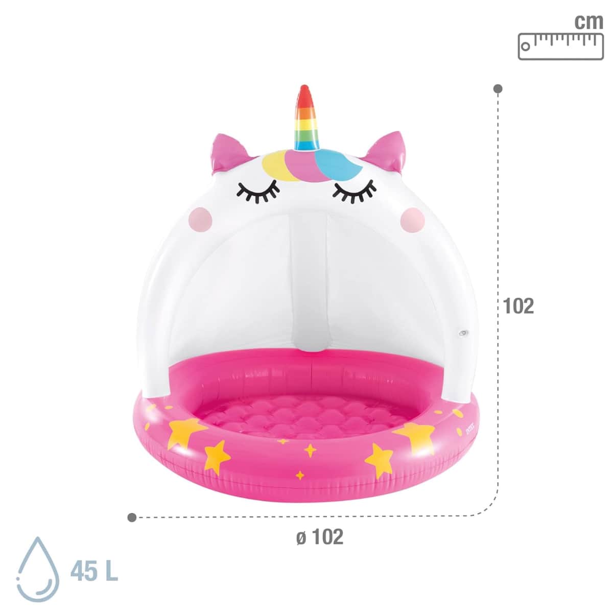 Intex Caticorn Inflatable Baby Pool, 45 Ltr
