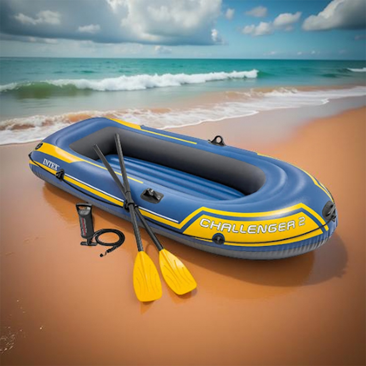 Intex Challenger 2 Boat Set Unisex