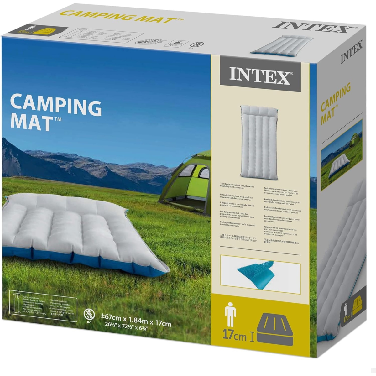 Intex Comfort Collection Laminated Camping Mattress Unisex