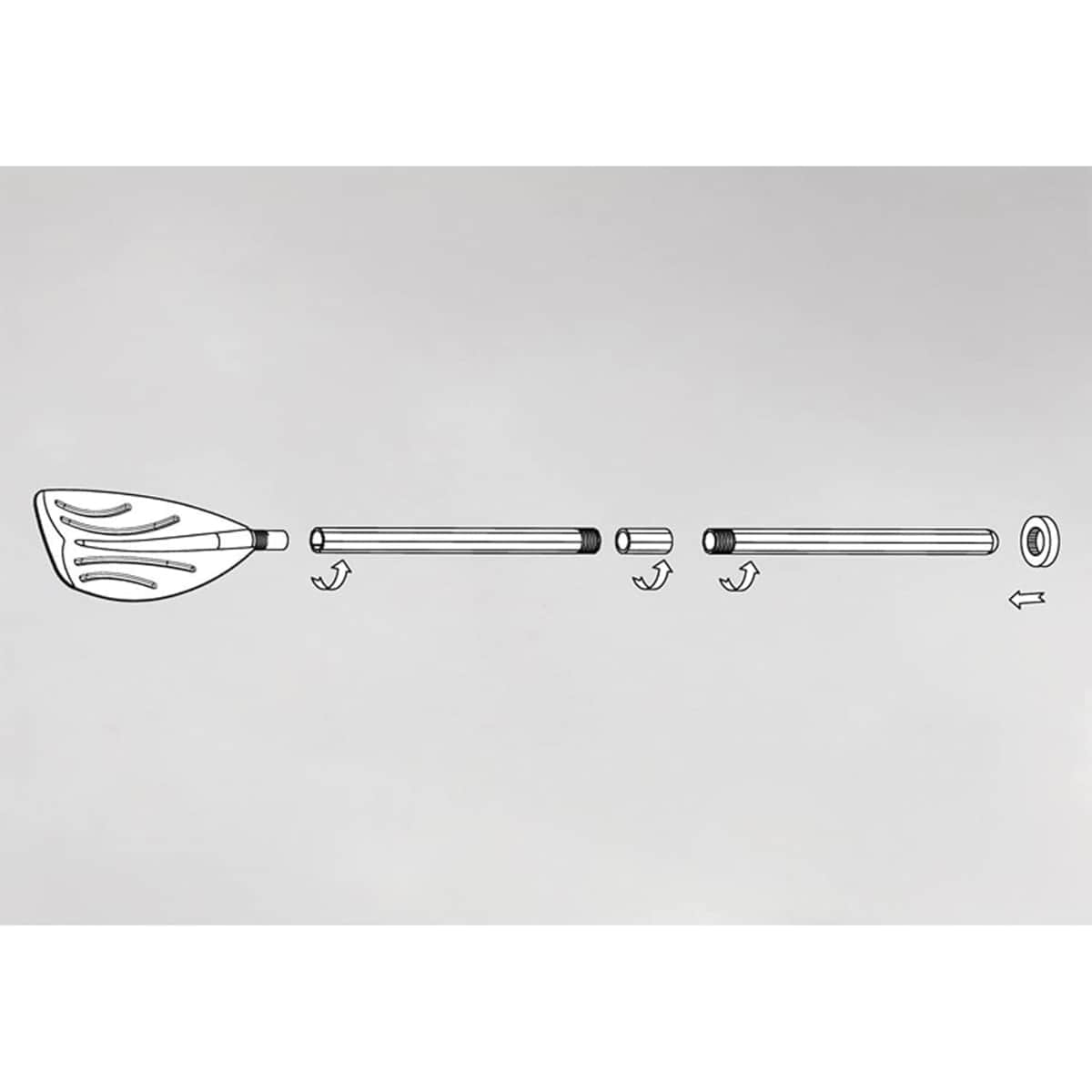 Intex Deluxe French Oars Unisex, 13+ Years, Pack of 2