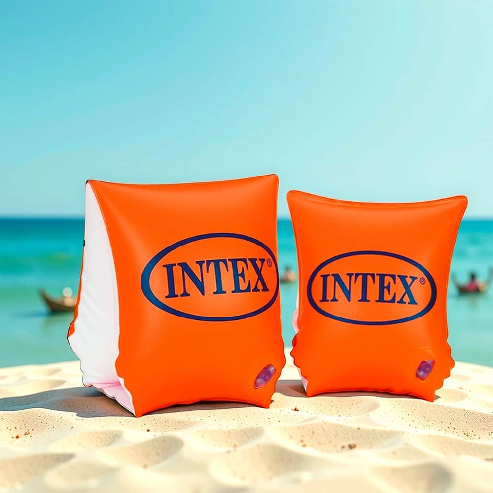 Intex Deluxe Inflatable Arm Bands Unisex, 3-4 Years, Pack of 2