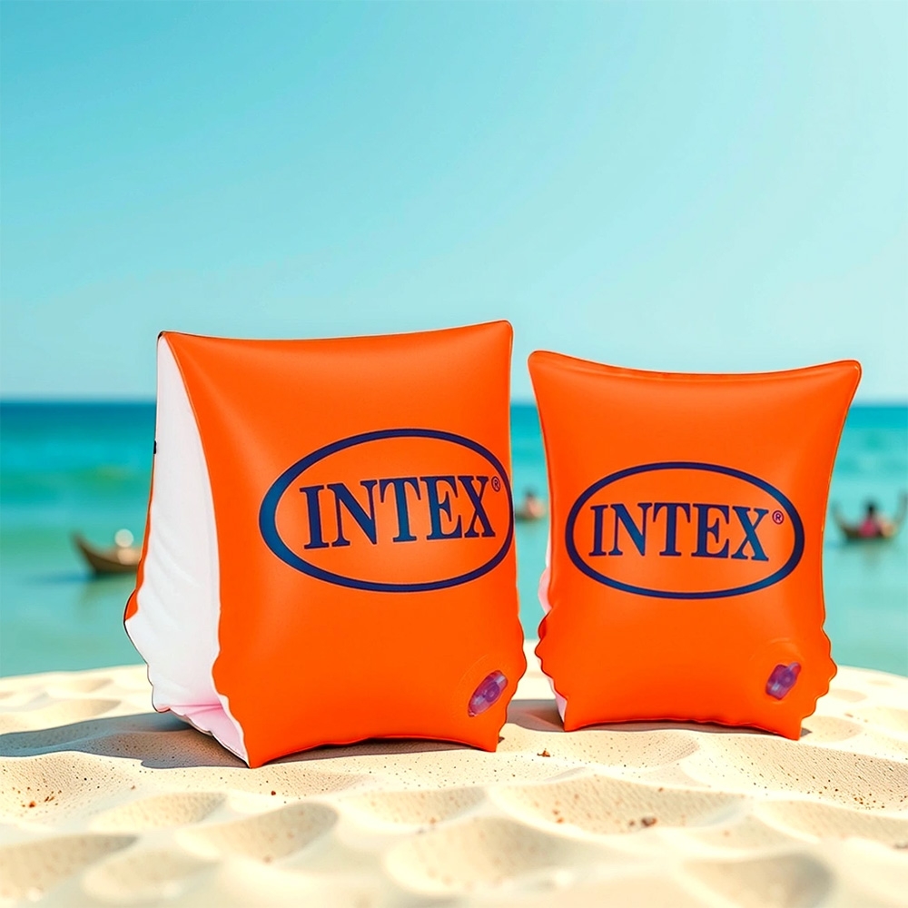 إنتكس أطواق ذراع قابلة للنفخ ديلوكس للجنسين، 3-4 سنوات، مجموعة من 2