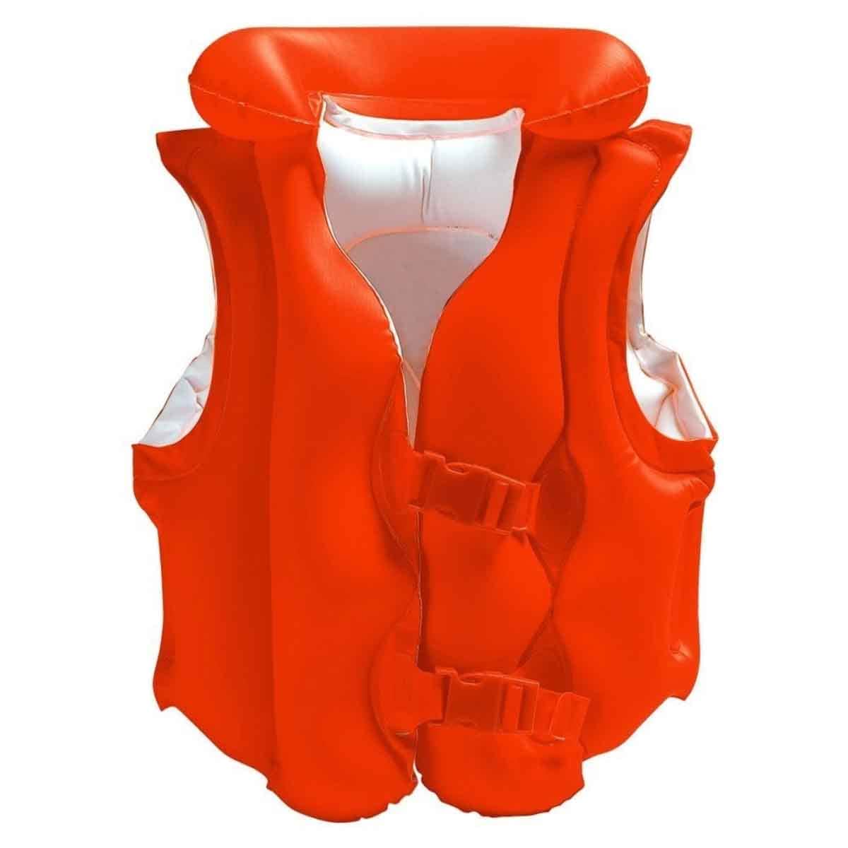 Intex Deluxe Swim Vest with 2 Deluxe Inflatable Arm Bands & 2 Kids Swim Mask Bundle Unisex, 3-4 Years