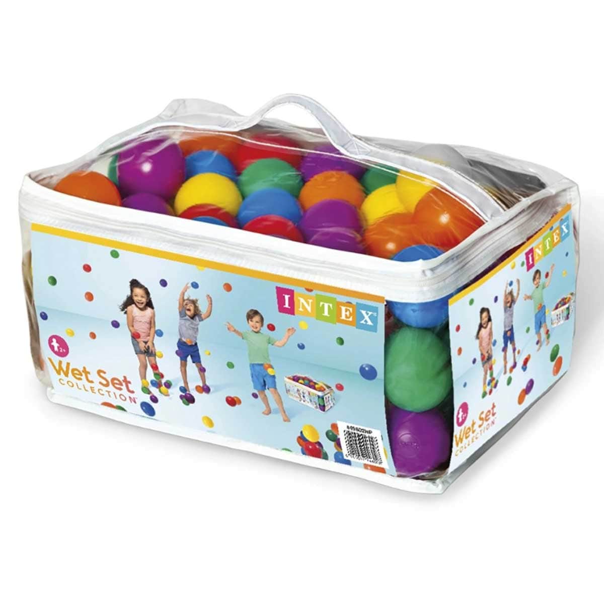 Intex Dinoland Inflatable Play Center with Small Round Fun Balls & Electric Pump Bundle Unisex, 3-4 Years