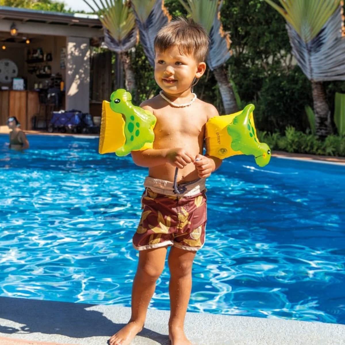 Intex Dinosaur Swim Arm Bands Unisex, 3-4 Years, Pack of 2